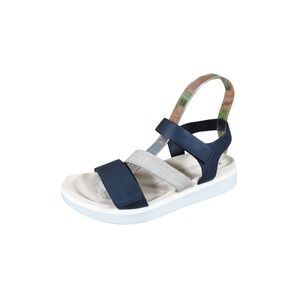 ECCO Flowt 2 Band Womens Strappy Sandals Size 36 5-5.5 Walking Navy Blue Leather